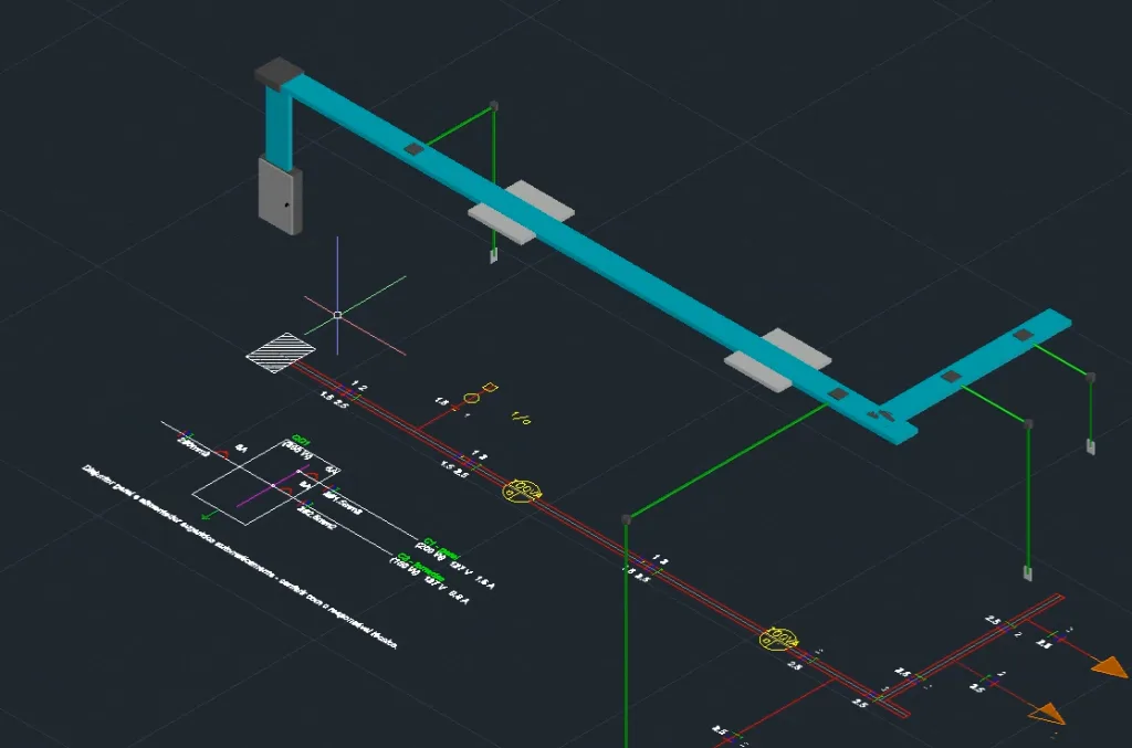 3D BIM visualization of electrical infrastructure